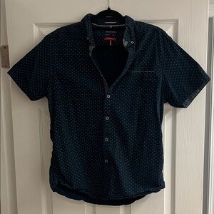 Denim & Flower Dark Blue Button Down Shirt